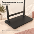 Вешалка-стойка напольная двойная DOPPIO-TACCOLA-LUX-NERO "LOFT" Г-образная